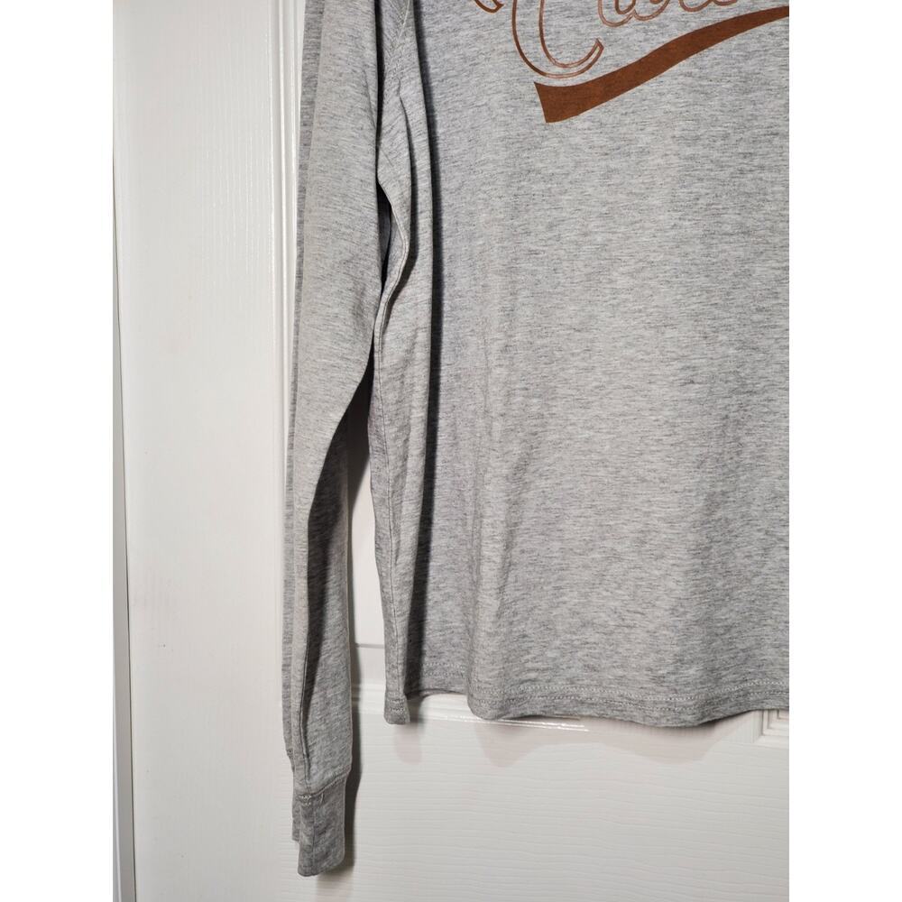 Carhartt Youth Logo Long Sleeve Shirt Gray Loose Fit Kids Size S 4/6 - Picture 9 of 11